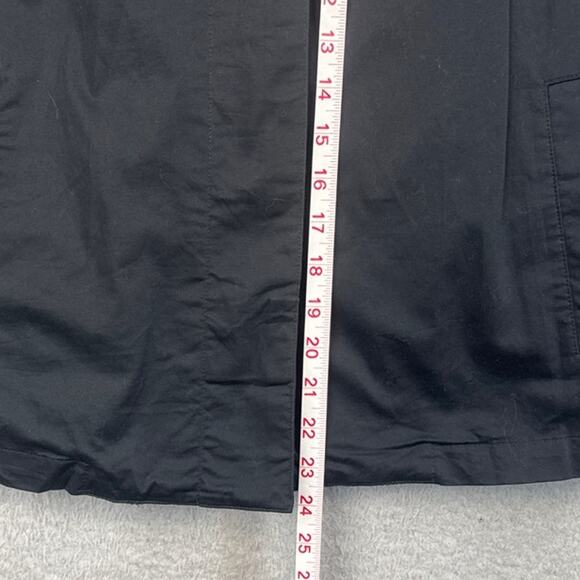 Norma Kamali Black Swing Coat LIghtweight Versatile Sz 6 Designer Quiet Luxury - Picture 4 of 8